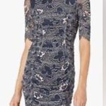 Ted Baker London Velvit Bodycon Dress 8 Floral Fitted Blue Cocktail Whimsigoth Photo 7