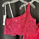 Sherri Hill 52730 2 Piece Lace Top Satin One Shoulder Prom Pageant Gown Size 12 Photo 4