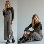 Free People  Wide Leg Marley Plaid One Piece Jumpsuit Size Medium NWT Grunge 90s Photo 3