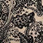 Boom Boom Jeans Small Black & Taupe Stretchy Velour Paisley Patterned Leggings Photo 1