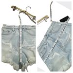 Material Girl  * distressed* Fringe hem * Denim Shorts Sz 5 NWT Photo 4