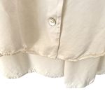 Sleeper  Cream Off White Button Down Pajama Top One size o/s Photo 2