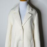 Abercrombie & Fitch Abercrombie Ivory Wool Blend Dad Coat Photo 2
