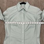 Banana Republic Seafoam Green Work Office Fitted Longsleeve Shirt Women Small Photo 2