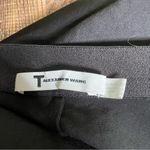 Alexander Wang T by  Satin‎ Midi Skirt Black Raw Hem Womens Medium Photo 2