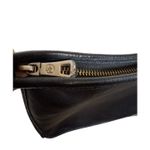 Longchamp Foulonné Medium Leather Crossbody Bag – Black Pebbled Leather Handbag Photo 11