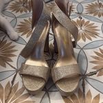 Sparkly gold high heels Size 7.5 Photo 2