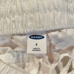Old Navy  Linen Blend Mid Rise Pull On Short White Small S 3.5” 209712 Photo 3