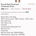 Pam & Gela  Destroyed Turtleneck Dress size small Photo 11