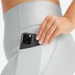 Fabletics NWT Matte Silver Foil Oasis PureLuxe High-Waisted 7/8 Legging Size XS Photo 3