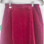Majestic Vtg 60s  Velvet Pencil Skirt Sz 00 Burgundy Vamp Old Money Holiday Retro Photo 1