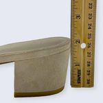 Joie Mai Tan Beige Suede Ruffle Open Toe 2" Block Heel Slide Sandal 37.5 7.5 Photo 8