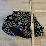 Love Shack Fancy  Seniya Printed Mini Skirt Metallic Asymmetrical Tiered Size P/XS Photo 2