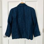 Brooks Brothers Black Fleece  Linen Navy Gold Button Womens Blazer Size BB2 Photo 1