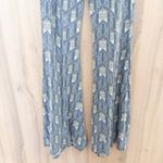 Free People  Womens Flare Pants Size XS Gray Geometric Boho Indie Festival Photo 2