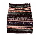 Charlotte Russe NEW  Women's Mini Skirt Medium Multicolor Abstract Cotton Stretch Photo 1