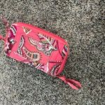Vera Bradley Call Me Coral Pink Coin Purse Wristlet w/ Zipper & Clear Card Slot Photo 1