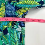 Soft Surroundings  Green Tropical Leaf Linen Blend Jordan Button Up Shirt sz 3X Photo 4