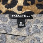 Roz & Ali  leopard print open drape front cardigan Photo 4
