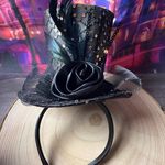 Halloween Black Sequin Hat Headband Flower Photo 0