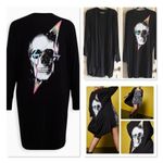 Torrid Black skull Graphic Long Sleeve open front cover up  women size 6x Photo 3