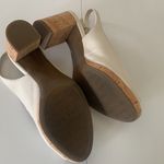 Anne Klein Cream and Brown block cork heels size 9M Photo 7