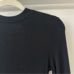 RVCA  Black Latte Long Sleeve Ribbed Bodycon Dress, Size S Photo 1