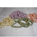 Source Unknown "Layer It" 4 Single Strands 4 Colors/Lengths 22"28"36"&46" Faux Pearl Necklaces Photo 1