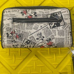 Disney  Mickey and Minnie Newspaper Print Wallet - Black and White Photo 0
