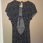 Urban Outfitters  Lindsey Spot Midi Dress Blue White Dots Medium Photo 5
