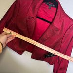 Carmen Marc Valvo Carmen Marc‎ Valvo | Red Maroon 8 Blazer Jacket Coat Photo 7