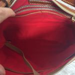 Dooney & Bourke Plaid Tartan Dome Handbag with Pebbled leather Photo 6