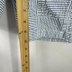 L.L.Bean Bermuda Shorts Womens 14 Blue Patchwork Seersucker Favorite Fit Preppy Photo 2