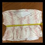 Peach Love Short sleeves relaxed Gray & white Tunic - Size Medium Photo 4