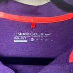 Nike Women's Golf Purple Button Down Polo Shirt Photo 1