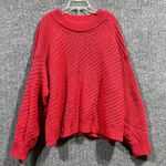 Universal Threads Universal Thread Sweater Womens XL Red Cable Knit Cotton Outdoor Everyday Wear Photo 0