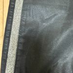 7 For All Mankind b(air) Denim Snakeskin Trim Coated Black Jeans Size 29 Photo 3