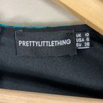 Pretty Little Thing  Dress Womens 6 Teal Blue Lace Tiered Witchy Victorian Gothic Photo 4