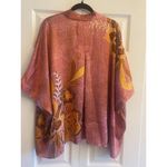 Daniel Rainn DR2  floral lightweight 3/4 sleeve Ruana front cardigan kimono L/XL‎ Photo 4