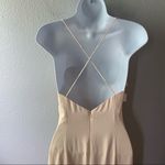 Fame and Partners  Minimalist Shift Dress in Light Nude Photo 5