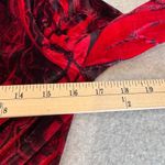 One World Velvet Babydoll Top Women Small Red Lace Sequin Trim Vamp Goth Festive Photo 11