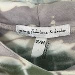 Young Fabulous and Broke Tie Dye Hoodie Sweatshirt Cropped Size S/M Purple Green Photo 3