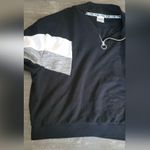 PINK - Victoria's Secret Pink Victoria’s Secret Gray & Black 1/4 zip pullover size Large Photo 14