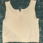 Buckle White ribbed tank top Photo 1