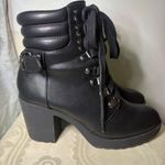 MIA  Annamarie Black Lace Up Ankle Boots Photo 11