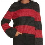 La Ligne Colorblock Balloon Sleeve Crop Sweater XS NWT Photo 7