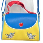 Lounge Fly  Disney Snow White Cosplay Bow Handbag Crossbody Yellow Red Blue Photo 5