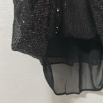Loft NWT black sequin shell top size L petite Photo 4