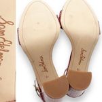 Sam Edelman Yaro Block Heel Ankle Strap Sandal Warm Pink Plaid Women’s Size 8.5 Photo 14