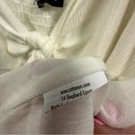 Cotton On White Tie Front Empire Waist Sleeveless Flowy Mini Dress Womens Large Photo 7